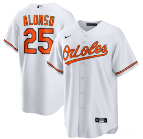 2025 MEN MLB Baltimore Orioles #25 Alonso white nike jersey->baltimore orioles->MLB Jersey